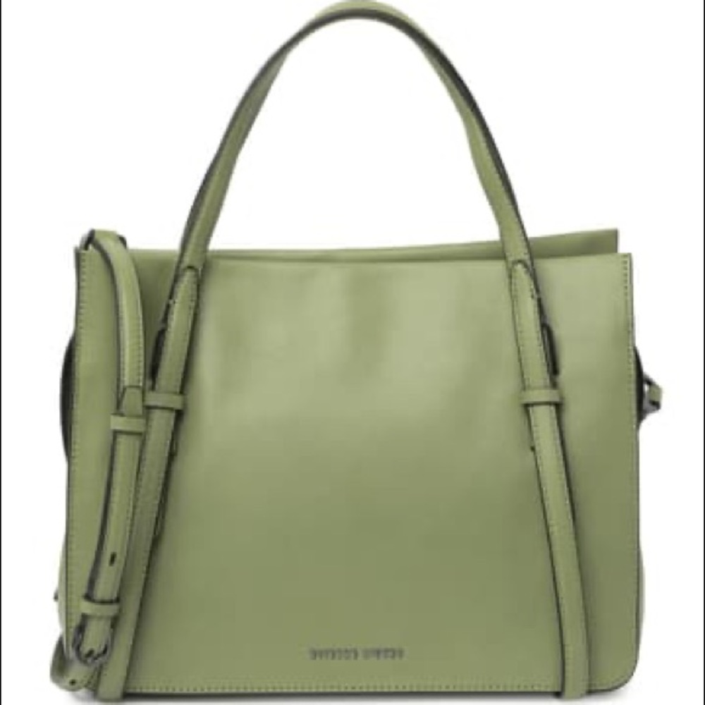 Etienne Aigner Loden Green Megan Leather Satchel